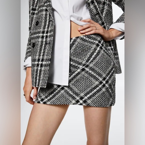 Mango Tweed Mini Skirt - Picture 4 of 10